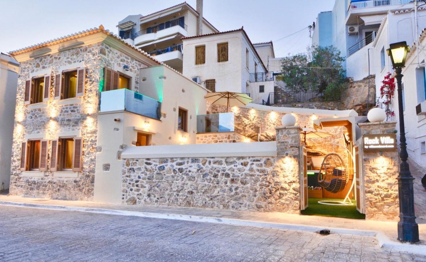 Villasonboard Rock Villa 3 Bed, 3 Bath, Jacuzzi, Seaside Ermioni Luaran gambar